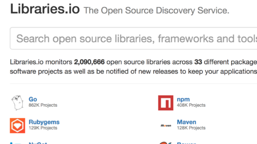 Thumbnail for Library.io - Libraries.io search and monitors 2,090,666 open source libraries across 33 different package managers.