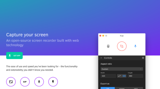 Thumbnail for Kap - Capture your screen. An open-source screen recorder built with web technology