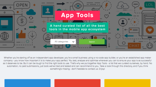 Thumbnail for App Tools - A collection of mobile app development tools and content marketing resources...
